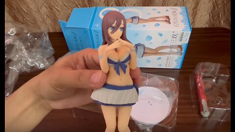 SEGA Nakano Miku figure ASMR unboxing