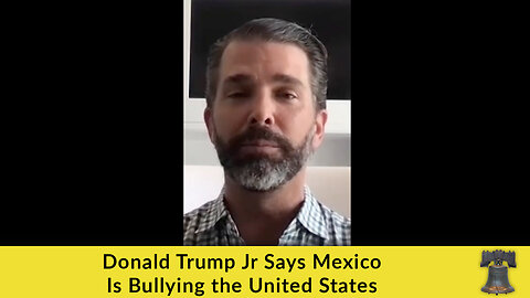 Donald Trump Jr Says Mexico Is Bullying the United States