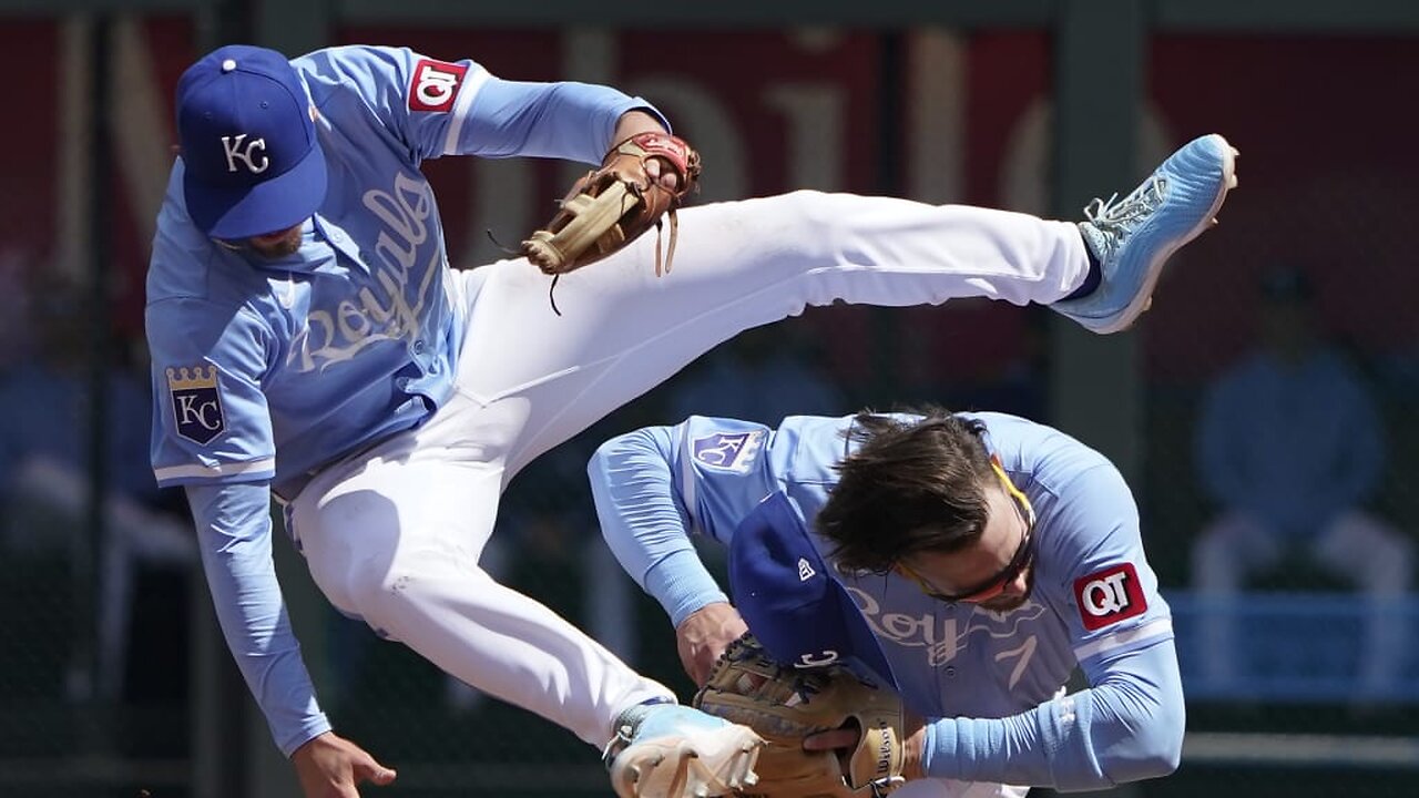 Bobby Witt Jr. ducks teammate, still makes the play!