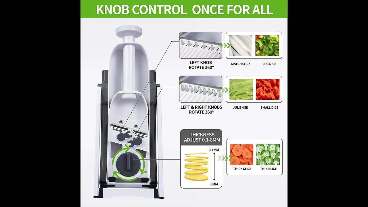 5 In 1 Manual Vegetable Cutter Multifunction Slicer