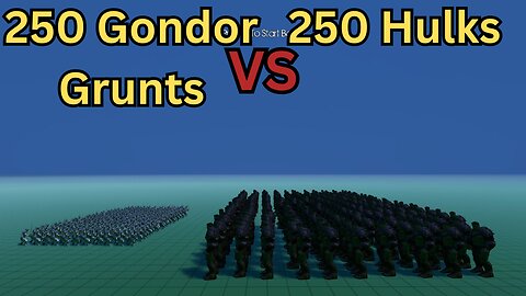 250 Gondor Grunts Versus 250 Hulks || Ultimate Epic Battle Simulator