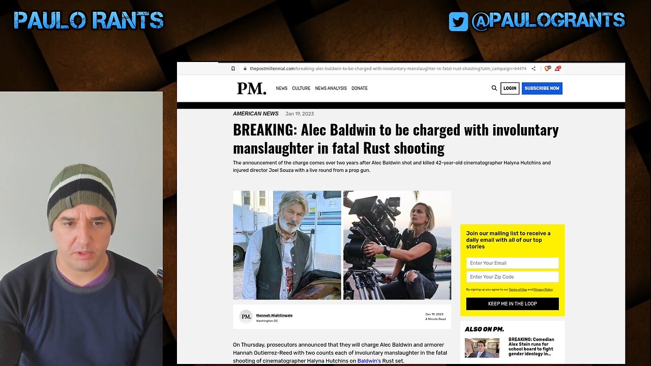 Alec Baldwin to be Charged