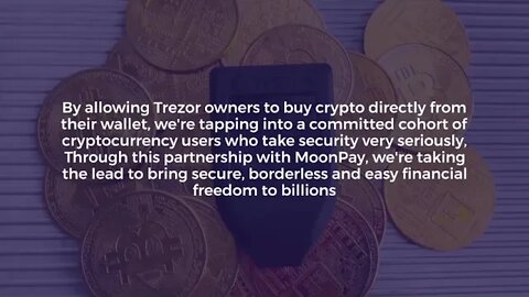 Hardware Wallet Trezor Adds Crypto Purchase Service via MoonPay edit #crypto#topcryptonews