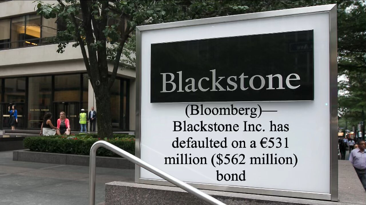 Co Blackstone Group defaulted on its debts