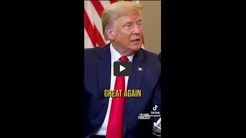 "Because I want to make America Great Again!" - Donald Trump