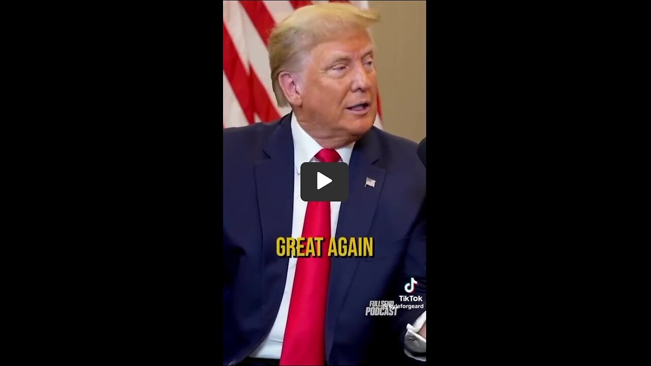 "Because I want to make America Great Again!" - Donald Trump