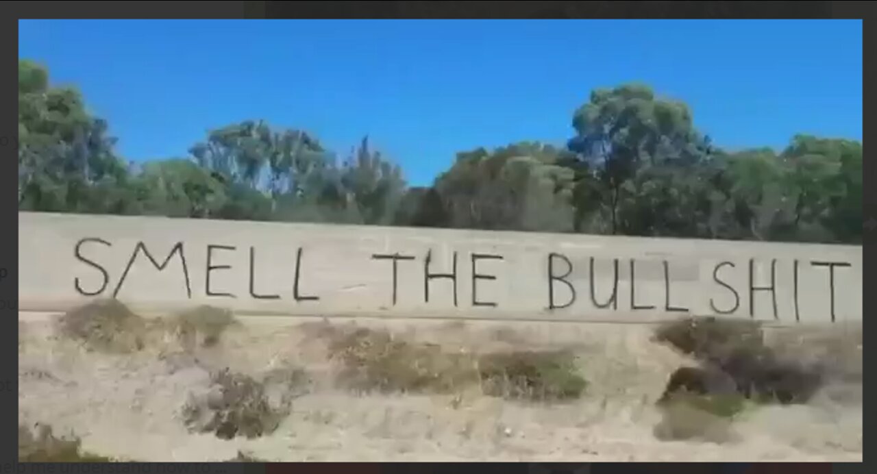 Message to wake up the zombies spotted in Western Australia