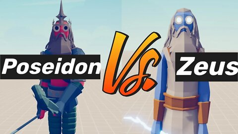 Battle Of Greek Gods. Poseidon VS Zeus. Tottaly Accurate Battle Simulator TABS
