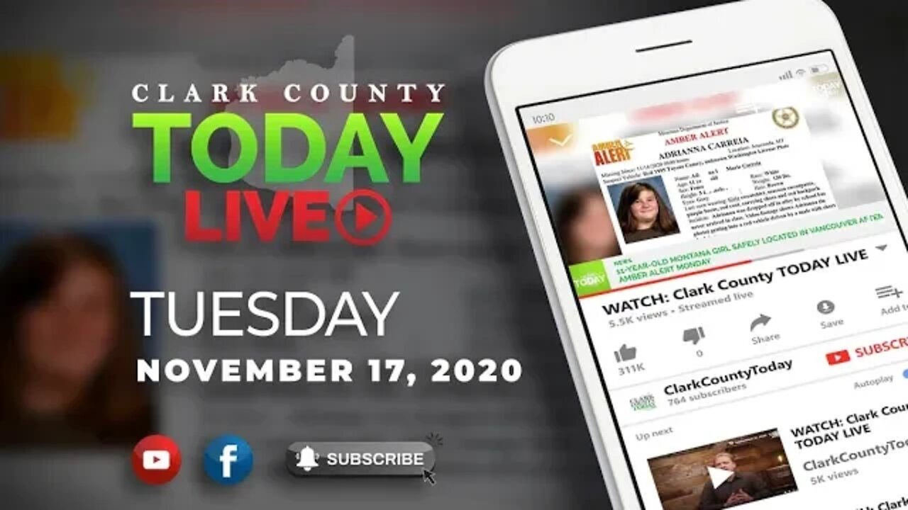 WATCH: Clark County TODAY LIVE • Tuesday, November 17, 2020