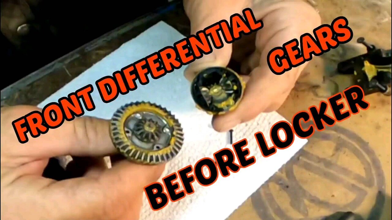 RC front differential gears "before locker"