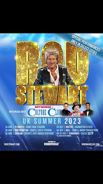 April 25, 2023 - Rod Stewart & Boy George to Tour the UK Together
