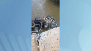 Carlos Chagas: motorista morre em saída de pista seguida de queda de ponte na zona rural