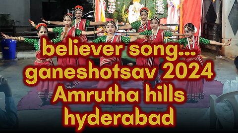 Believer Song Bharatanatyam Group Perfroamance at Amrutha Hills Hyderbad | Vinayaka Chavithi 2024 |