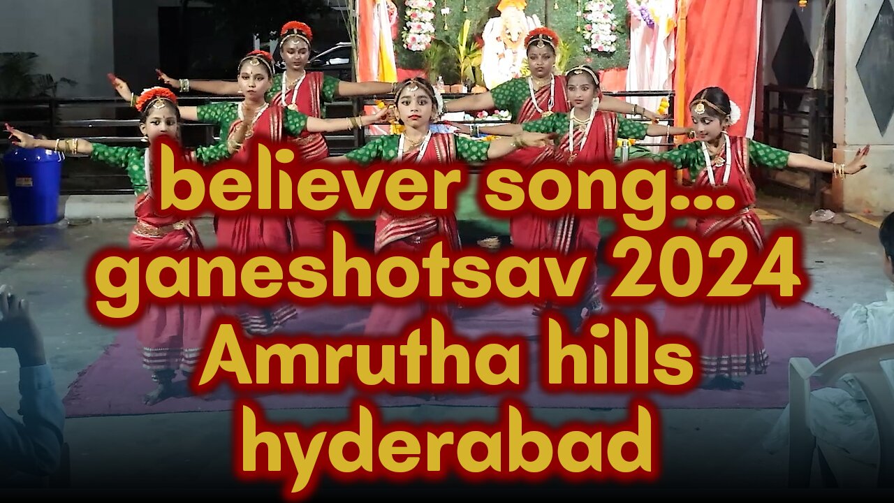 Believer Song Bharatanatyam Group Perfroamance at Amrutha Hills Hyderbad | Vinayaka Chavithi 2024 |