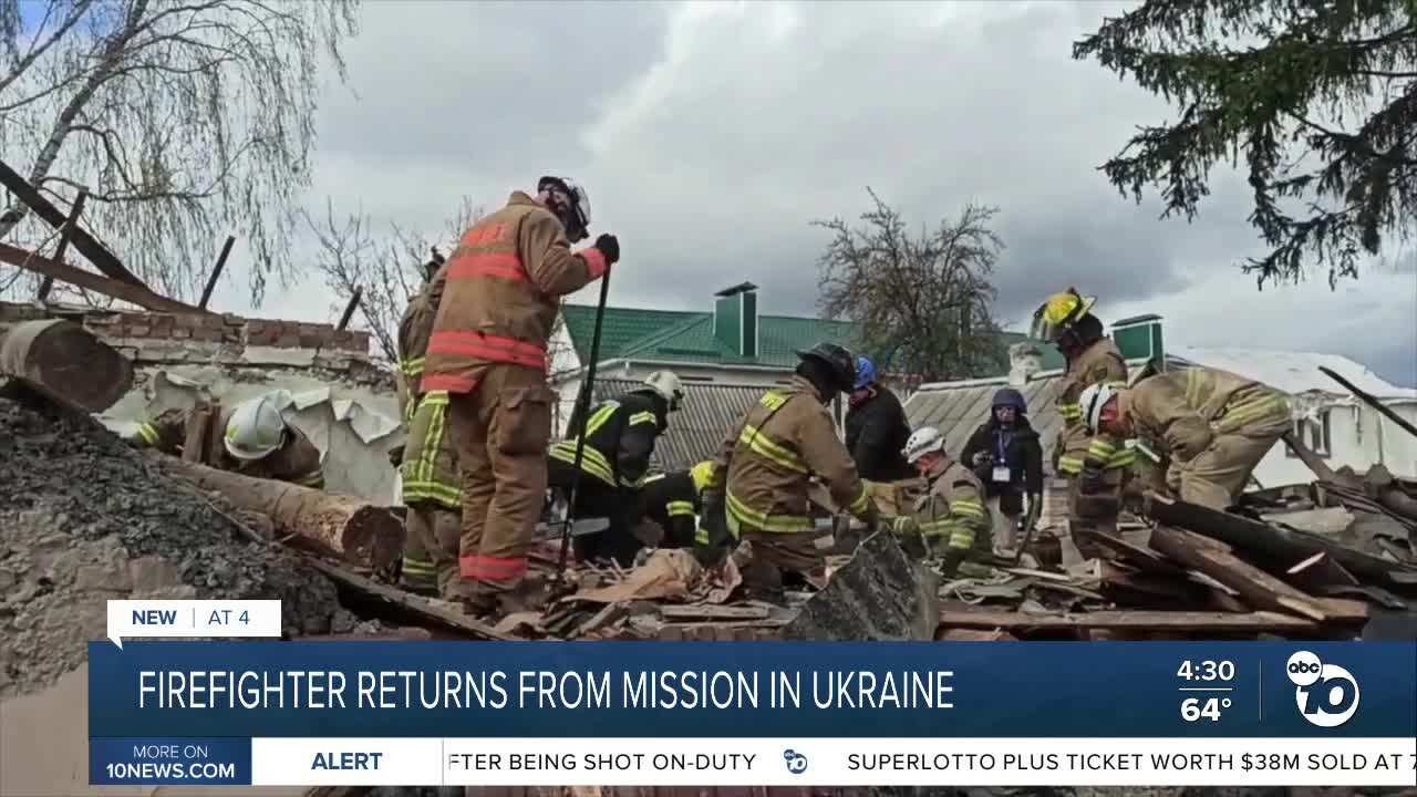 San Miguel firefighter returns from first-of-its-kind mission in Ukraine