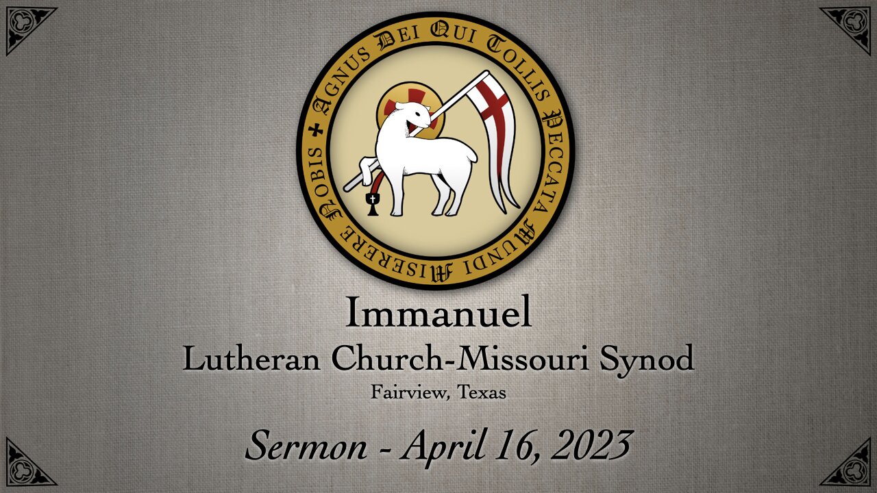 Sermon - April 16, 2023