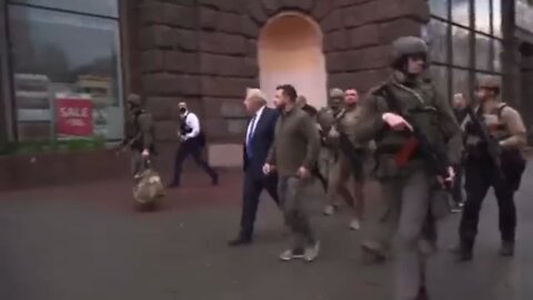 Prime Minister Johnson Went To Kiev To Support Resistance To Russia's Invasion.