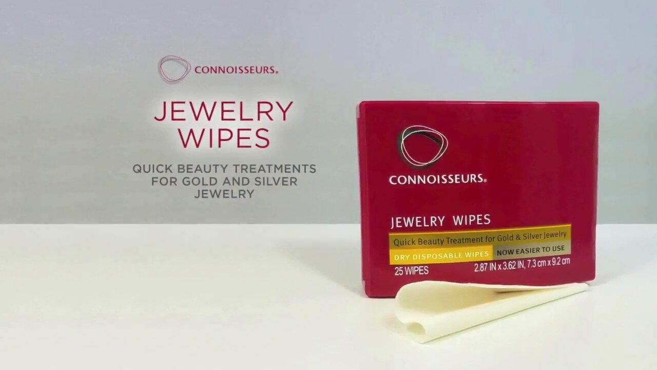 Clean Gold and Silver Jewelry with Connoisseurs Wipes