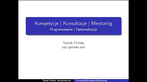 EduTomek - korepetycje, konsultacje, mentoring