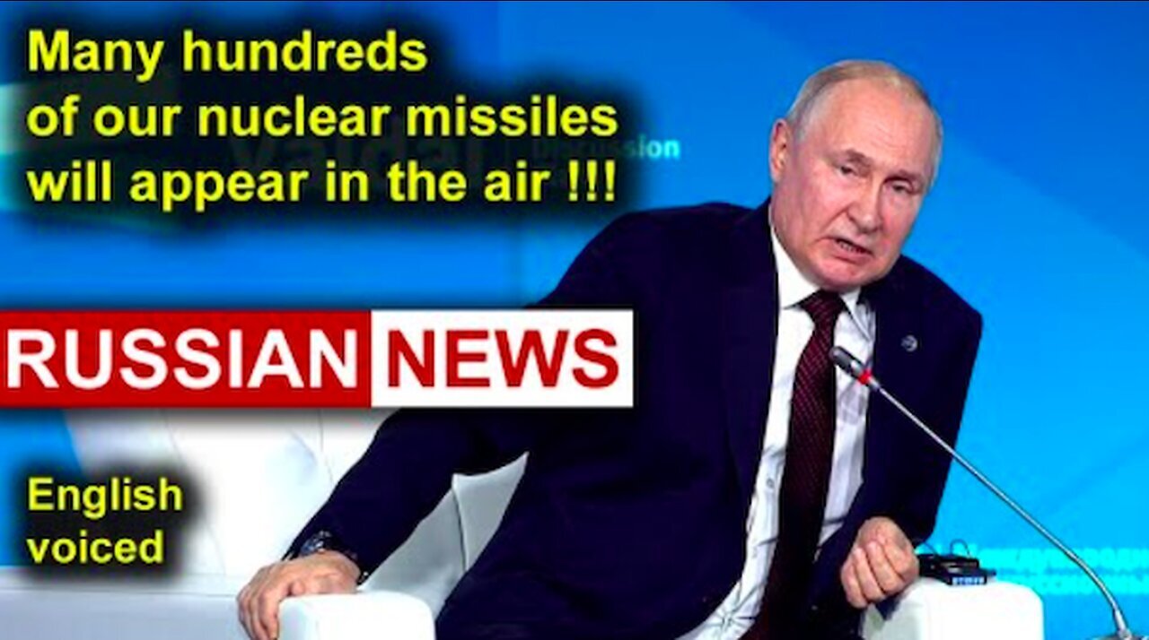 Many hundreds of Russian nuclear missiles will appear in the air! Putin, Ukraine