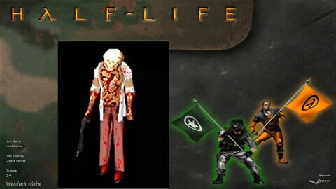 Half life: Opposing Forces Main Menu & Gameplay with Bots
