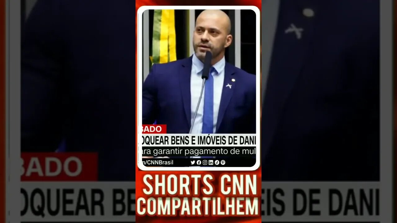 Alexandre de Moraes determinou o bloqueio de bens do deputado Daniel Silveira | @shortscnn