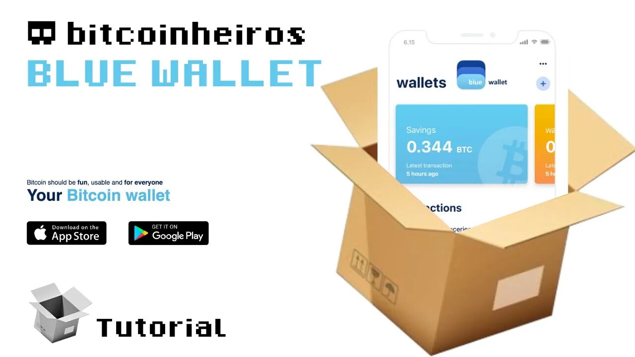 Tutorial da carteira BlueWallet Bitcoin e Lightning Network