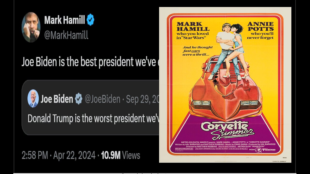 Mark Hamill says Joe Biden is the best president ever