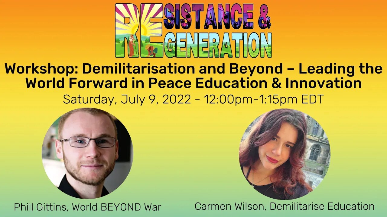 #NoWar2022 Workshop: Demilitarisation and Beyond – Peace Education & Innovation