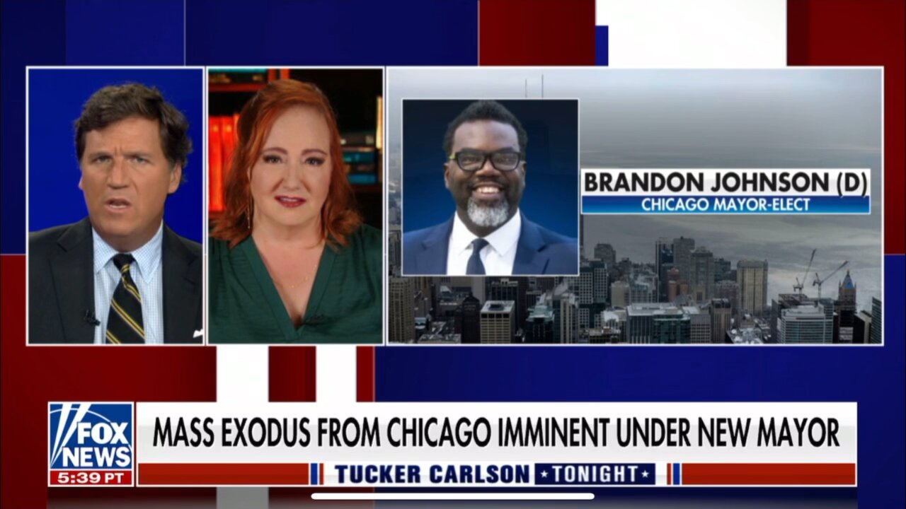 TUCKER CARLSON-4/5/23-FRANCEY HAKES I FORMER FEDERAL PROSECUTOR -MASS EXODUS FROM CHICAGO