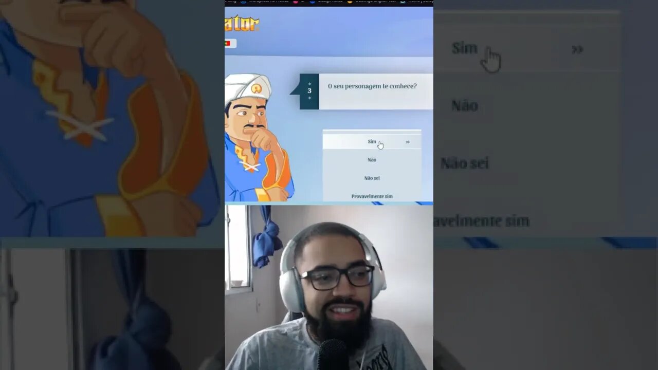 Se o Akinator não adivinhar o MICHAEL JACKSON eu te dou 100 reais #shorts