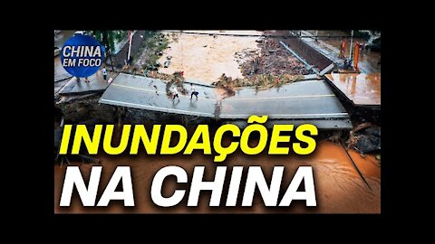 Inundação é causada por rompimento em dique de rio em Shaanxi; Fortes chuvas atingem a China central