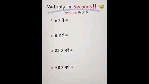 maths trick
