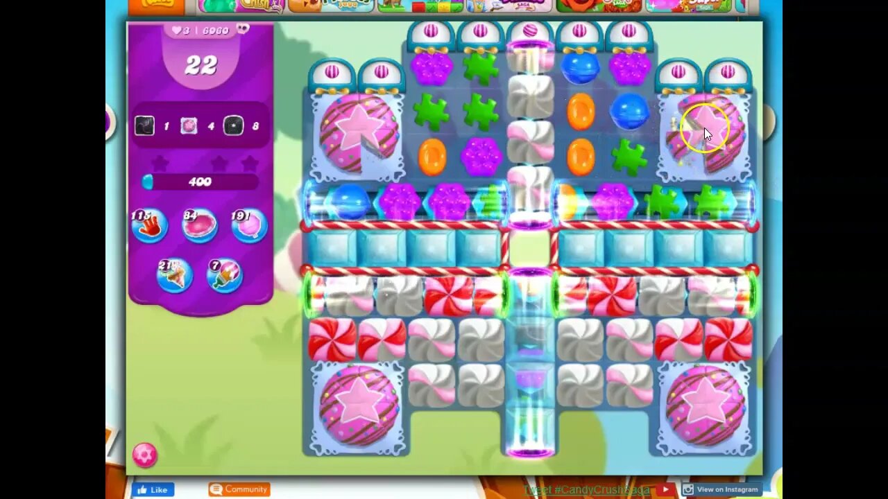 Candy Crush Level 6060 Talkthrough, 24 Moves 0 Boosters