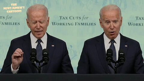 Biden explaining child tax payments.