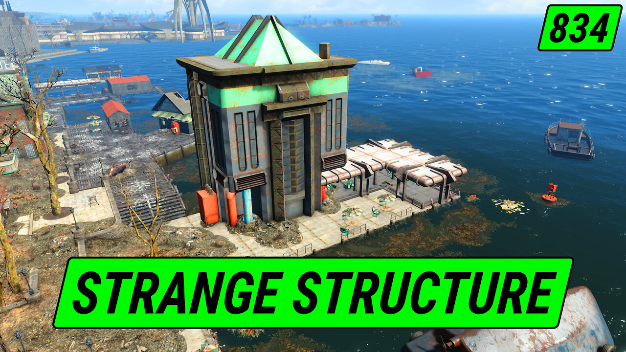 Strange Waterfront Structure | Fallout 4 Unmarked | Ep. 834