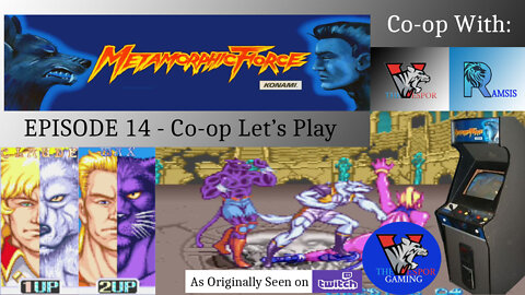 Retro Arcade Gameplay| Metamorphic Force | Arcade Playthrough | Let's Play | Co-Op | Claude and Max