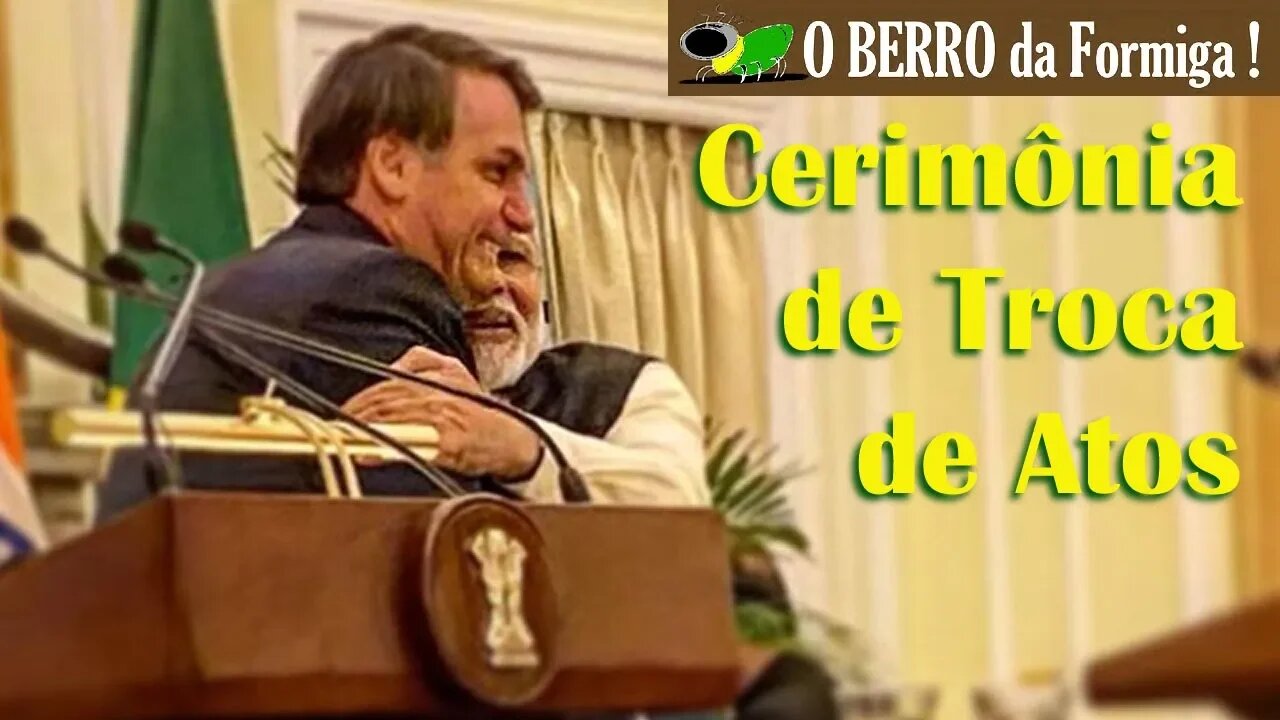 Bolsonaro em Nova Delhi-Índia-discurso e Cerimônia de Troca de Atos