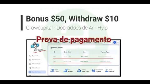 Finalizados - Dobradores de Ar - Growcapital - Dando $50 para você começar a minerar Payeer