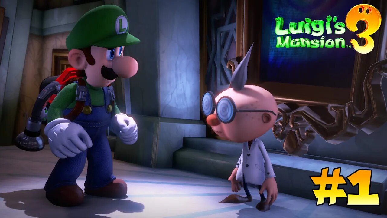 Luigi's Mansion 3 Gameplay Walkthrough Part 1 - E. Gadd Rescue + Bellhop Boss