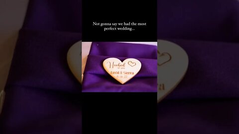 Not gonna say our wedding was perfect …