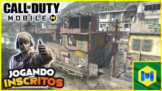 🔴 LIVE COD MOBILE 🔥- JOGANDO COM INSCRITOS BATTLE ROYALE e MULTIJOGADOR MAPAS FAVELA e BLACKOUT🔥