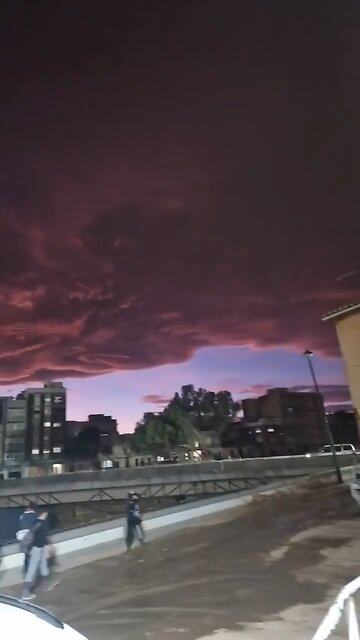 Strange clouds seen in Spain
