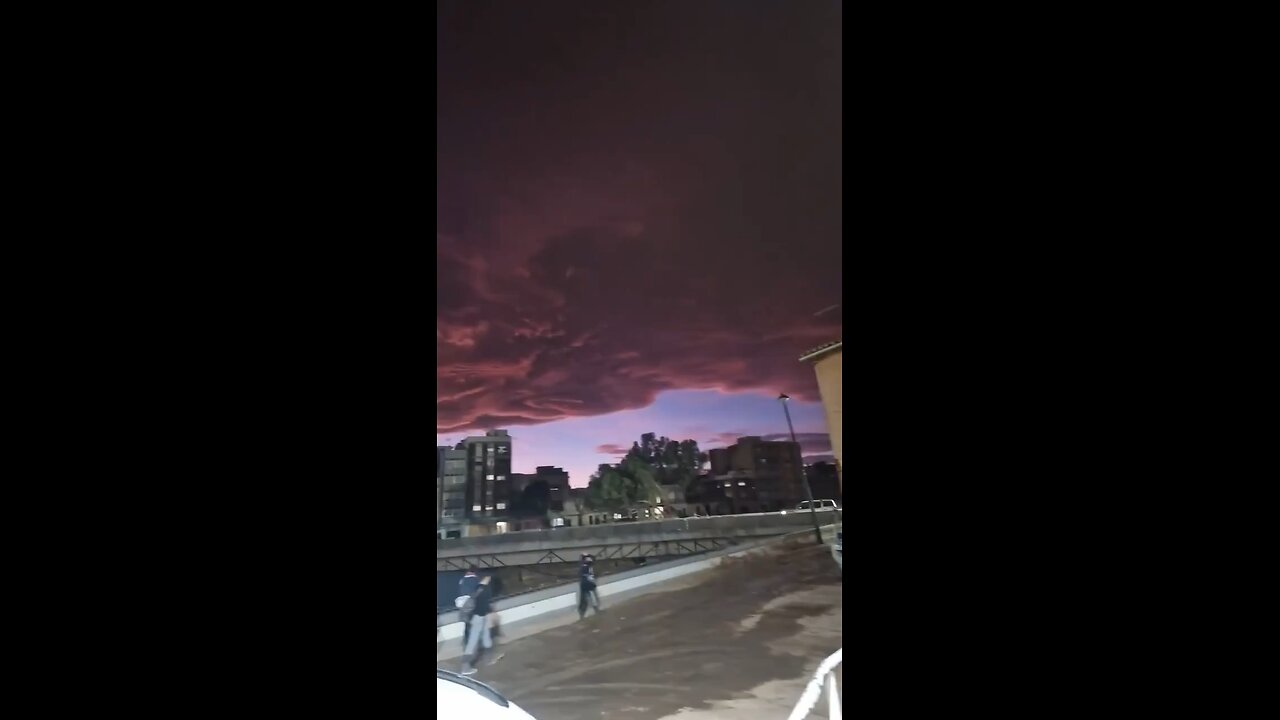 Strange clouds seen in Spain