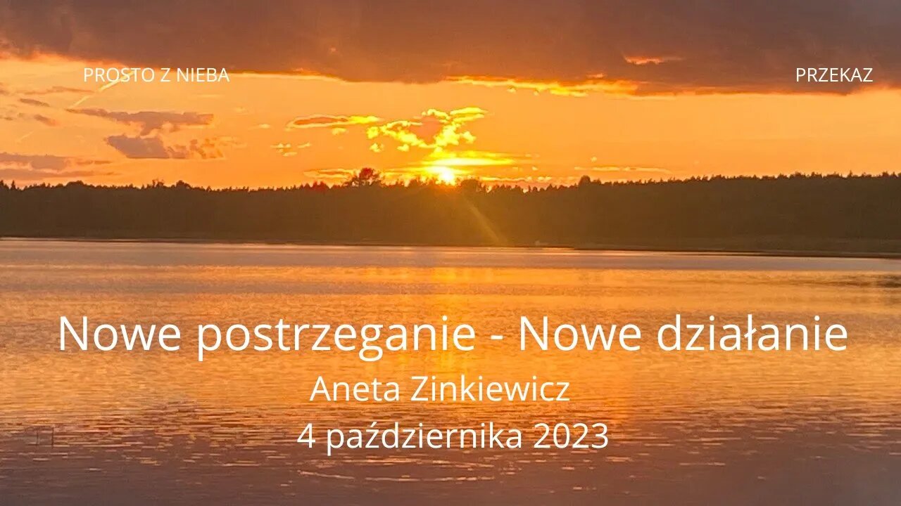 NOWE POSTRZEGANIE NOWE DZIAŁANIE ANETA ZINKIEWICZ