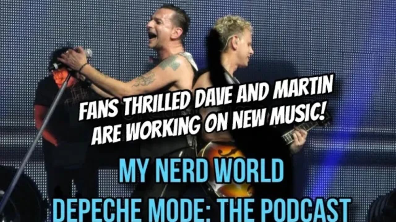 Fans thrilled about potential new Depeche Mode music!