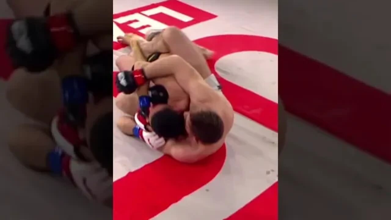 Got The Choke In Deep MMA Fight