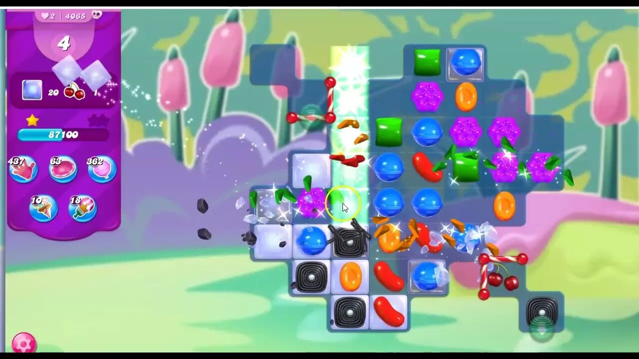 Candy Crush Level 4065 Talkthrough, 29 Moves 0 Boosters