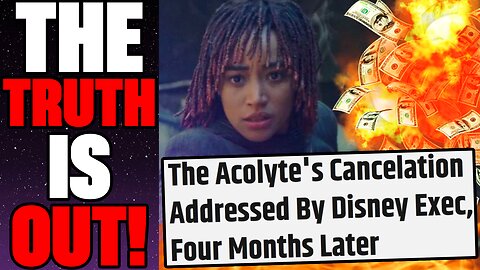 Disney Exec REVEALS THE TRUE REASON Behind The Acolyte's Cancellation! | WE'VE BEEN SAYING THIS!