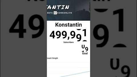 Konstantin Hit 500K Subscribers!